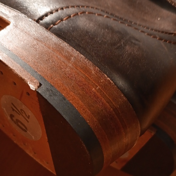 Frye Elegant Brown Leather Knee-High Boots Size 6.5 - Picture 13 of 15